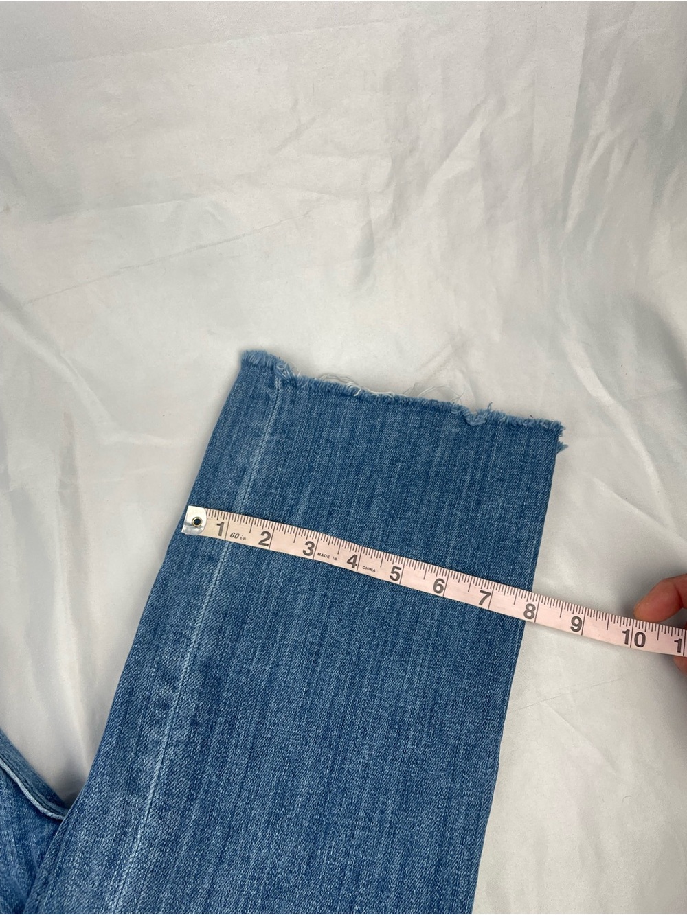 AYR The Pop Jeans Women’s Size 30 Cropped Straight Leg Fray Hem Denim - Picture 9 of 13